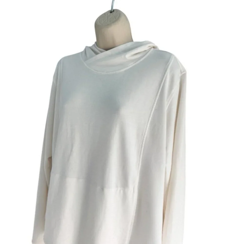 Marmot Women's Sz L Tallac Cream Hoodie Hooded Pullover Shirt - Picture 2 of 9